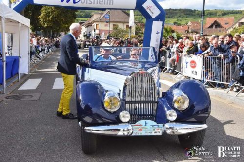 <p>2ème prix Fondation Bugatti <br>Type 57 C  Cabriolet  Stelvio. -  Gangloff  - 1937 Belgique</p>